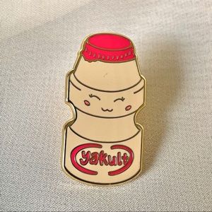 Yakult enamel pin